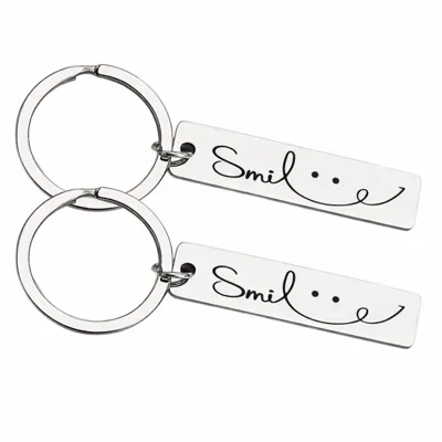 Komplet 2 obeskov za ključe SMILE
